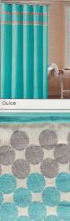 Dulce Colorful Circles Fabric Shower Curtain  
