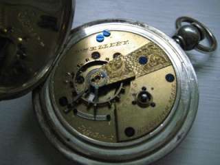 Antique American Watch Co. Pocket Watch Silver Hunting  