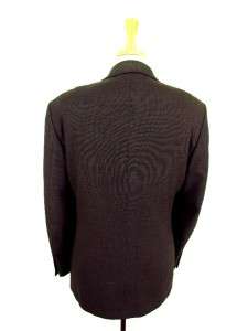 mens brown NAUTICA jacket blazer sport coat wool classic sz LARGE 44 L 