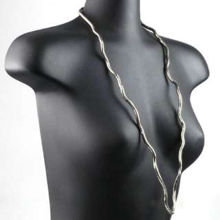 Schlangen Halskette  frei formbar  silbern  Ethno  