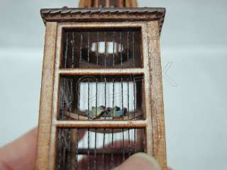 12 Scale birdcage with table for doll house   (4birds inside) FREE 