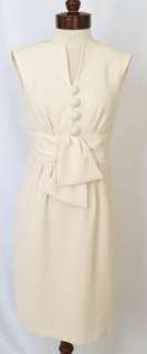  Lepore Sunny Day Sheath Dress 6 S UK 10 NWT $328 Cream Ivory Obi Shift