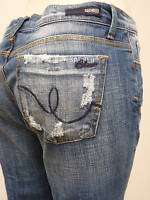 Sacred Blue Jeans NEW Designer Distressed Boot Cut 30  