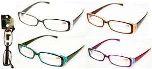 Plum & Blue Stylish Reading Glasses 1.50 Eyeglasses NEW  