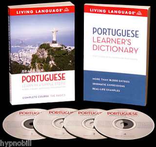   To Speak PORTUGUESE Living Language 4 CDs Workbook & Dictionary  