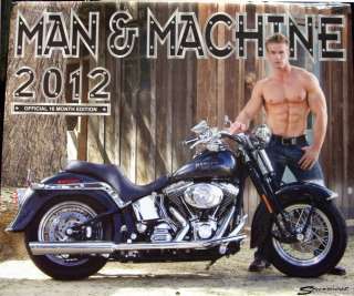 2012 Man & and Machine Calendar Harley Davidson Motorcycles  