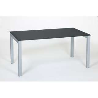Tisch „Eros 160x90“ schwarz Glas Metall *NEU* OVP  