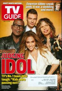 2012 TV Guide American Idol Randy Jackson/Steven Tyler/Jennifer Lopez 