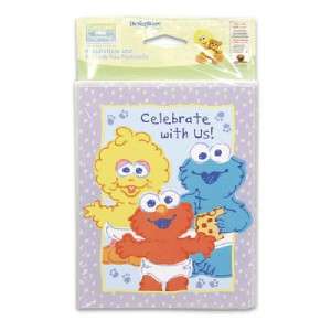 Baby Shower or Birthday Sesame Street Celebrate With Us Invitations 