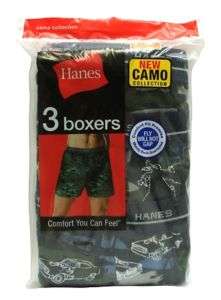 Hanes Mens Modern Printed Woven Cotton Assorted Boxer  