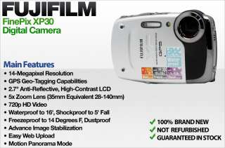 fujifilm finepix xp30 silver point shoot specifications imaging 
