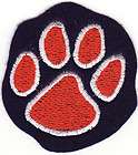 Vintage Clemson Tigers 2 1/2 Embroidered Iron On Patch