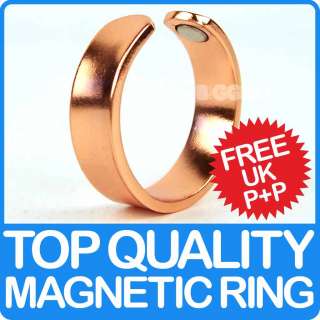 COPPER MAGNETIC RING Adjustable Mens Ladies Unisex BIO Magnet Therapy 