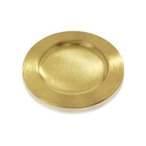Messingteller rund, gold, 140 mm  Küche & Haushalt