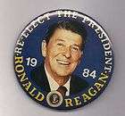 Ronald Reagan CAMPAIGN BUTTON PIN ERA ELECT REAGAN AGAIN 1984  