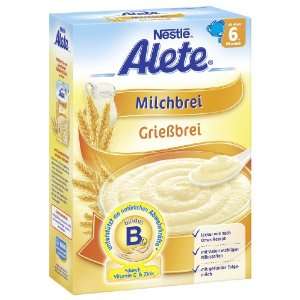 Nestlé Alete Milchbrei Grieß ab dem 6.Mon., 3er Pack (3 x 450 g 