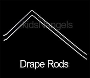 Swinging Crib Drape Rod / Rods Cradle Bars / Holder  