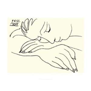 Picasso, Pablo   Sleeping Woman   Kunstdruck Artprint Gemälde Museum 