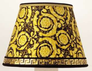 Versace Home Lampshade New and Authentic Medusa Greek Key  