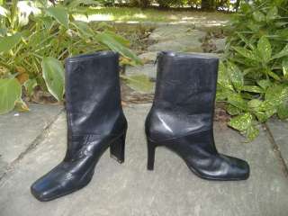 MYSTERIOUS Designer BRAZILIAN Sleek Black Ankle Boots  