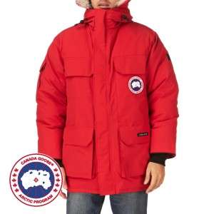 Mens Canada Goose Expedition Parka Jacket   Red  