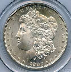 Morgan Silver Dollar 1882 cc PCGS MS 65 Nice and Bright  