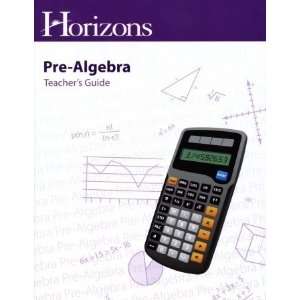  Alpha Omega Publications Horizons Pre Algebra Teachers 