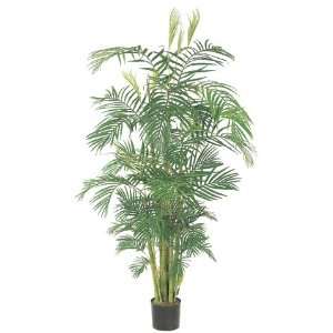  Pack of 2 Decorative Areca Palm Trees with Round Pots 9 
