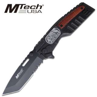 New M Tech Police Heavy Duty Tanto Blade Folding Knife  