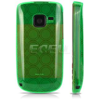 GREEN SILICONE GEL RUBBER SKIN CASE COVER FOR NOKIA C3  