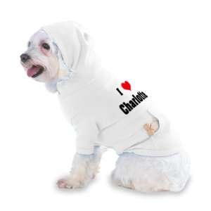  I Love/Heart Charlotte Hooded (Hoody) T Shirt with pocket 