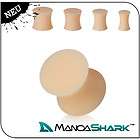 ManoaShark® 2er Set Silikon Hider Plug Piercing Hautfarbe Skin Haut 