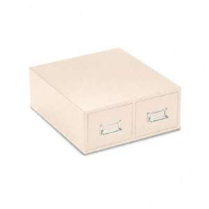  Buddy Products   Steel Double Drawer Card Cabinet Holds 