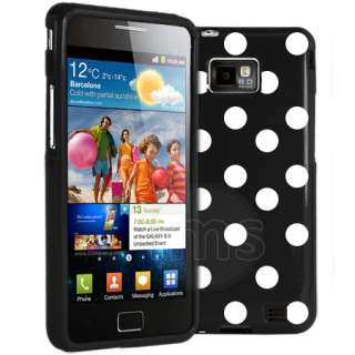   Magic Store   Black Polka Dots Gel Case For Samsung Galaxy S2 i9100