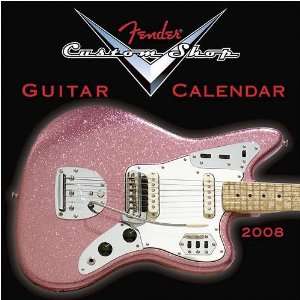  Fender Custom Shop Guitar 2008 Mini Wall Calendar Office 
