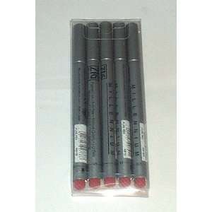   Millenium 5pc Technical Drawing Fine Line Pen Set Red