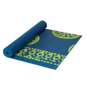 Gaiam Sundial Print Yoga Mat Indigo Blue   Gaiam 600 1306IDGO  