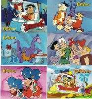 Hanna Barbera Flintstones Complete 110 Card Set + 4 Wrapper Set 
