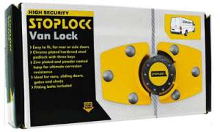 High Security Stoplock Van Lock  
