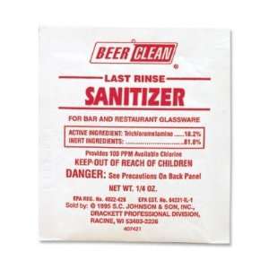 JohnsonDiversey Last Rinse Sanitizer, 7gram, Powder, 100/pk, Chlorine 