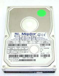 Vintage Maxtor 90845d4 8400 MB IDE Hard Drive 8.4 GB  