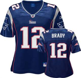 Tom Brady Reebok Navy Replica New England Patriots Womens Jersey 