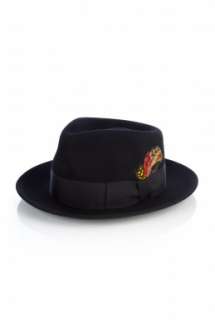 New York Hat Company  Black Lite Felt Gangster Hat by NY Hat Company