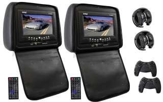  Adjustable Headrest with Built In 7 Inch TFT/LCD Monitor, DVD Player 