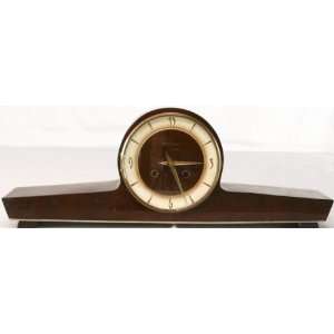 German Art Deco Westminster Mantle Clock Mahogany 