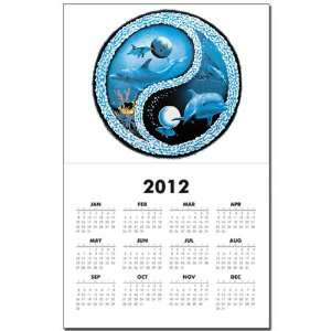  Calendar Print w Current Year Dolphin Fish and Ocean Yin 