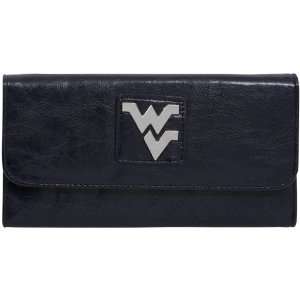   West Virginia Mountaineers Ladies Blue Clutch Wallet