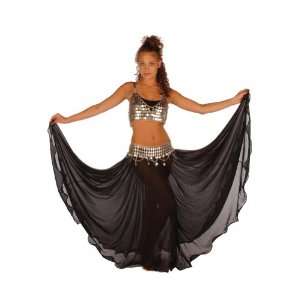 Belly Dancing Costume Set  Full Circular Skirt coin Bra & Belt