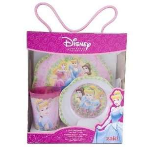Disney Princess 3 Piece Dinnerware Set. Includes 1 Plate, 1 Bowl, & 1 
