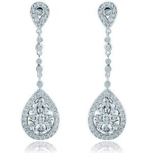   Jewelers Effy® 14K White Gold Diamond Earrings 0.85 Twc. Jewelry